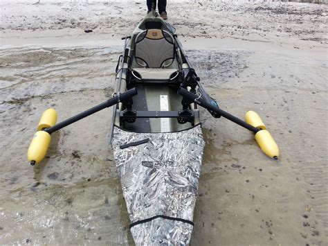 Outriggers create stability while paddling and fishing. Kayaking Tips, Sea Kayaking, Camping ...