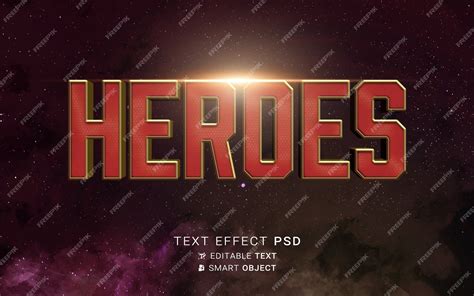 Premium PSD | Text effect hero design