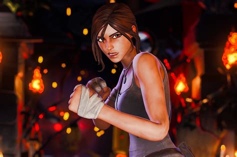 2560x1700 Resolution Fortnite New Skin Lara Croft Chromebook Pixel Wallpaper - Wallpapers Den