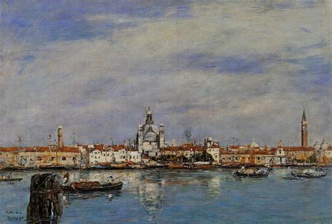 The Giudecca from The Zatteri, Venice - Eugene Boudin - WikiArt.org - encyclopedia of visual arts