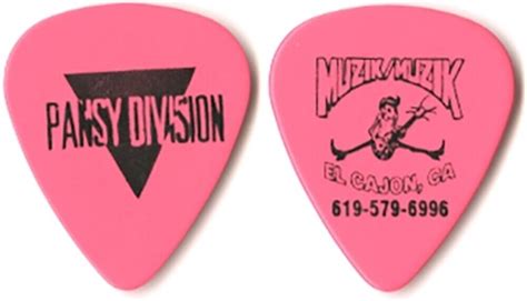 Pansy Division Jon Ginoli rare 1997 Wish I'd Taken Pictures tour Guitar Pick | Autographia