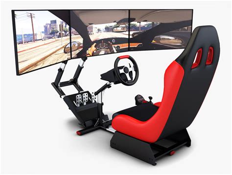 Racing simulator triple display 3D - TurboSquid 1442167