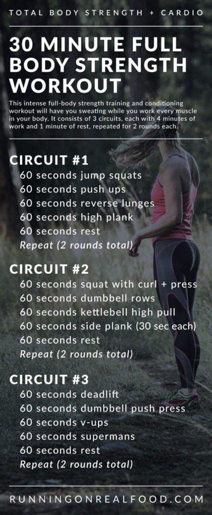 30 Minute Full-Body Strength Training Workout for the Gym