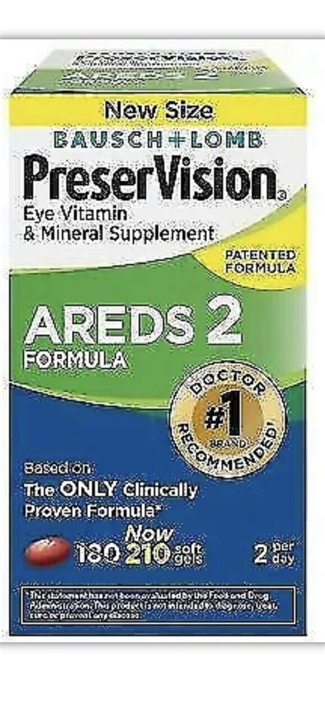 NEW PreserVision AREDS 2 Formula Supplement (210 Count) 688996652412 | eBay