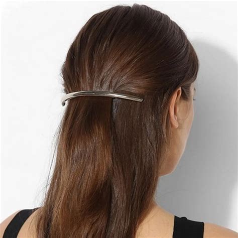 1 PC Women Silver Gold Metal Leaf Hair Clip Hairpin Barrette Hair ...