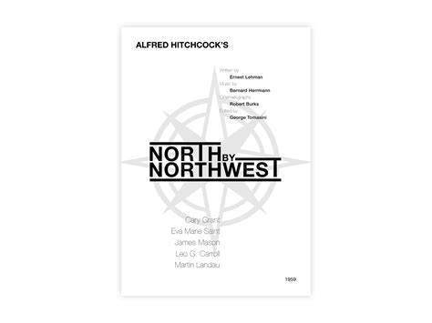 North By Northwest - Movie poster by Radijs Ontwerp on Dribbble