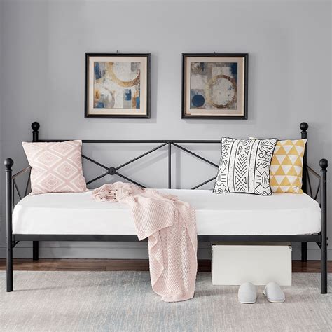 VECELO Metal Platform Daybed Frame,Twin Size,Black - Walmart.com - Walmart.com