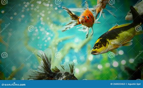 Colorful Freshwater Ornamental Fish in the Aquarium Stock Image - Image of freshwater ...