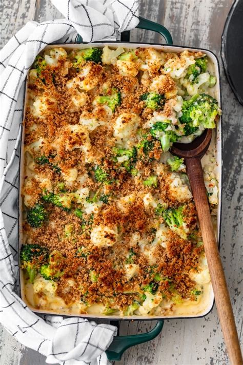 Cheesy Broccoli and Cauliflower Gratin Recipe - (VIDEO!)