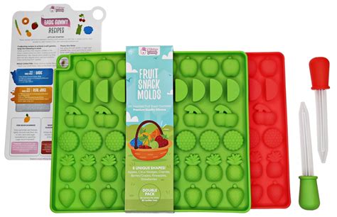 Buy DIY Assorted Fruit Snack Molds by Mister Gummy | Premium Silicone | Fruit Snacks, Chocolate ...