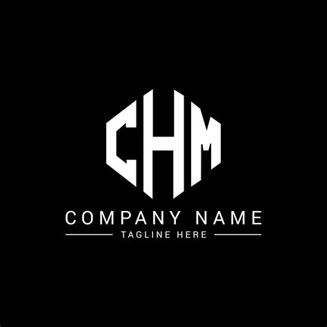 CHM letter logo design with polygon shape. CHM polygon and cube shape ...