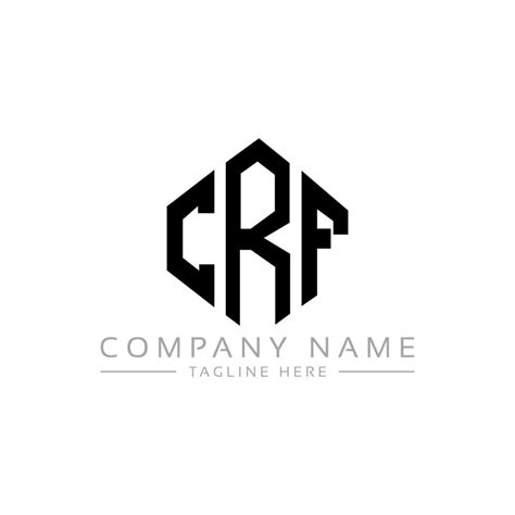 CRF letter logo design with polygon shape. CRF polygon and cube shape logo design. CRF hexagon ...