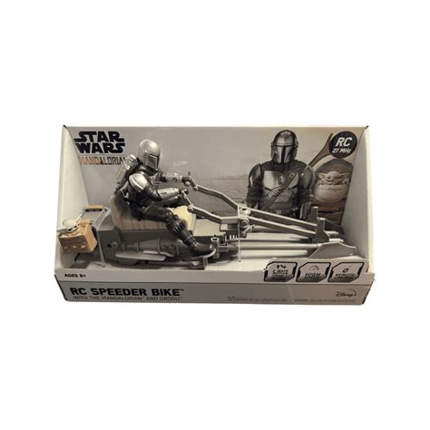 Star Wars RC Speeder Bike With The Mandalorian and Grogu - Walmart.com