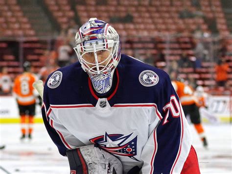 Blue Jackets Goalie - Blue Jackets Goalie Elvis Merzlikins On Ir With ...