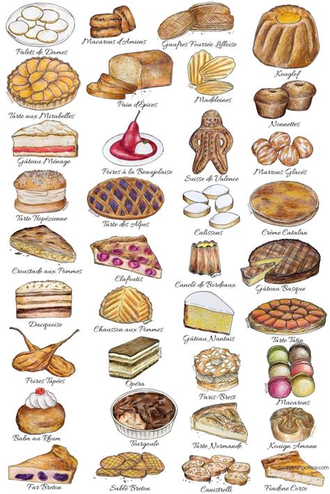 French Desserts By Region – The Illustrated Guide To Cakes And Sweets In France – StickyMangoRice