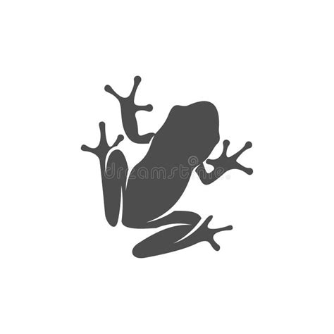 Frog Logo Vector Design Template, Silhouette Frog Logo Animal ...