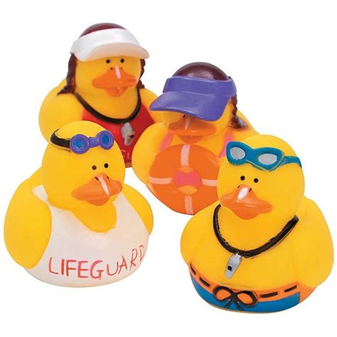 These Lifeguard Rubber Ducks will help keep you safe. $.99 each, $6.49 per dozen. http://www ...