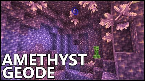 Where To Find AMETHYST GEODE In Minecraft - YouTube