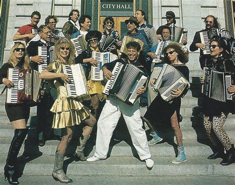 'Those Darn Accordion Players' in front of San Francisco's city hall ...