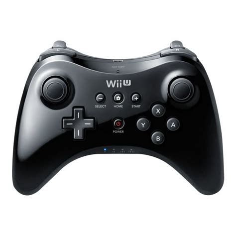 NINTENDO Wii U Pro Controller - Game pad - wireless - black - for Nintendo Wii U - Walmart.com ...