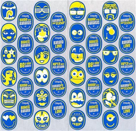 Chiquita Banana Stickers 2010 | Chiquita banana, Banana sticker, Funny stickers