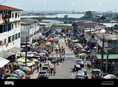 Downtown Monrovia, Liberia Stock Photo - Alamy