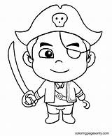 Cute Pirate Coloring Page  Free Printable Pages sketch template