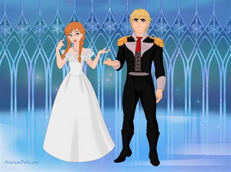 Anna and Kristoff's Wedding Day. I wanted Anna's wedding dress to look similar to the wedding ...