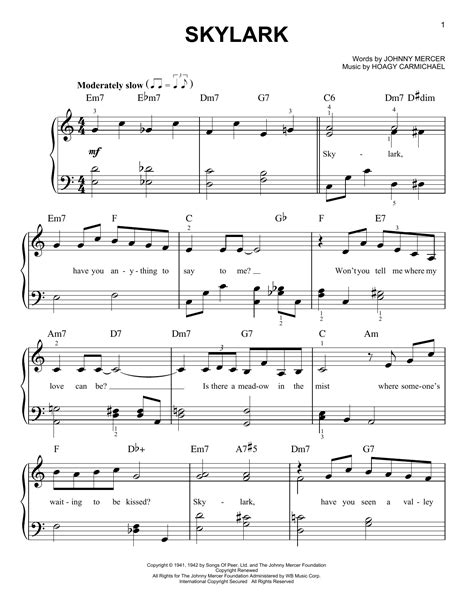 Skylark | Sheet Music Direct