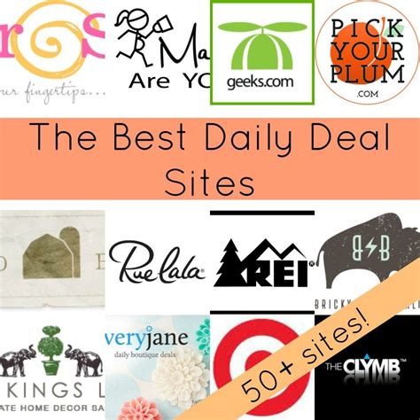 The BEST daily deal sites! Over 50 Daily Deal Sites that will Save you Money! | Deal sites ...