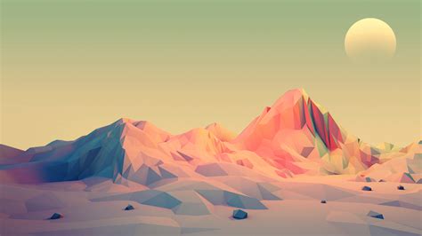 Minimalist Mountain Background