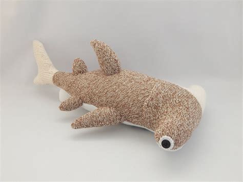 Hammerhead Shark Plush Toy, Shark Plushie, Stuffed Animal, Sock Monkey, Stuffed Toy by ...