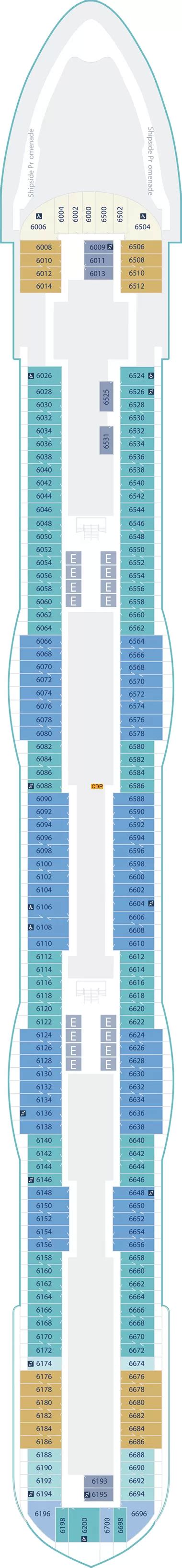 Disney Wish Deck 6 deck 6 plan | Cruisedeckplans.com