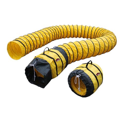 XPOWER Extra Flexible 16 in. Dia 15 ft. Ventilation PVC Duct Hose-16DH15 - The Home Depot