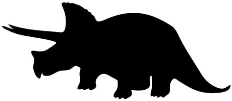 Dinosaur Silhouette Triceratops - Dinosaur Clipart Free | Dinosaur ...