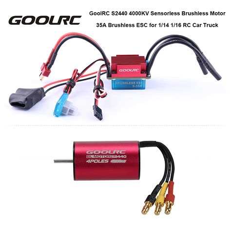 Original Goolrc S2440 4000kv Sensorless Brushless Motor And 35a ...