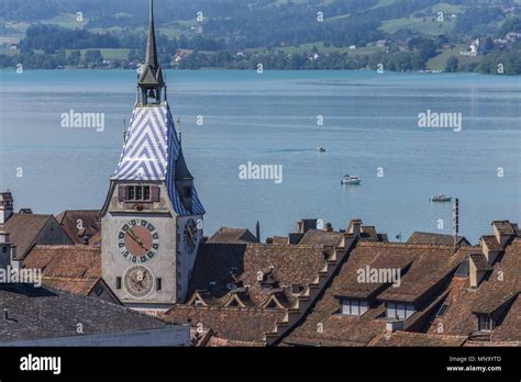 Switzerland Zug lake - July 2017 | usage worldwide Stock Photo - Alamy