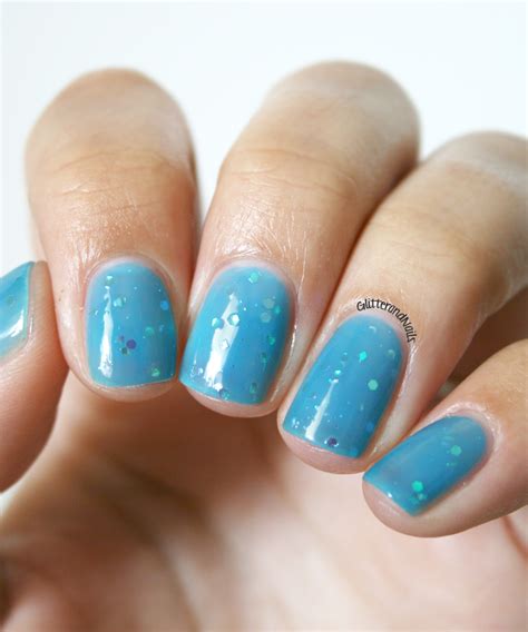 Glitter and Nails: Blue Lagoon. China Glaze Isle See You Later