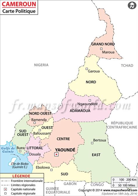 Cameroun Carte