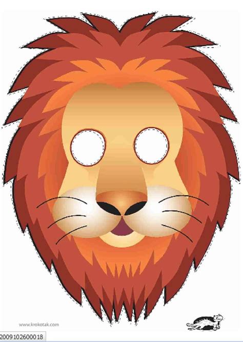 Printable Lion Mask | Masque a imprimer, Masques de carnaval à imprimer ...