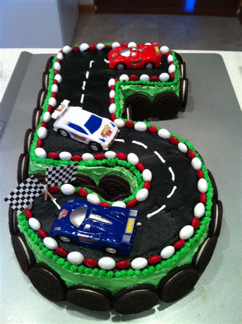 Cameron's 5th birthday race car cake | Cars birthday cake, Race car cakes, Boy birthday cake