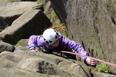 James Thacker Mountaineering: Rock climbing at Stanage Edge..