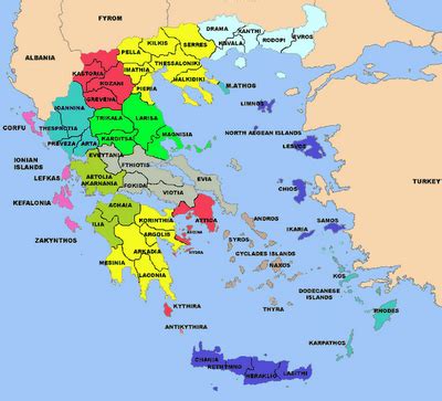 Greece Political map