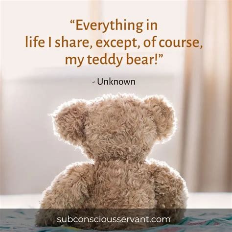 85+ Teddy Bear Quotes That Will Warm your Heart - Subconscious Servant