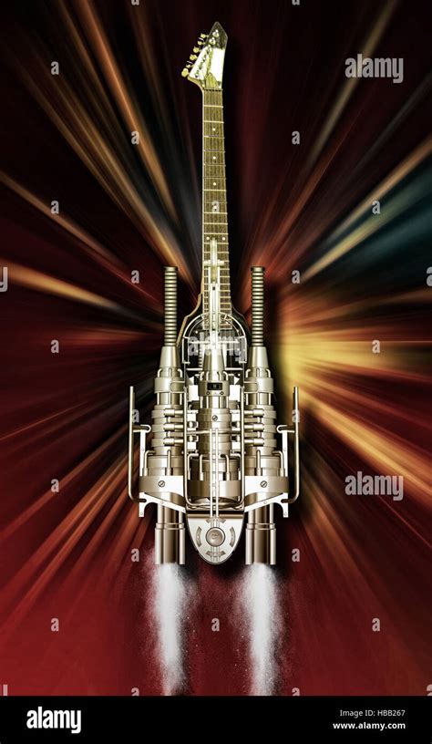 heavy metal guitar Stock Photo: 127477007 - Alamy