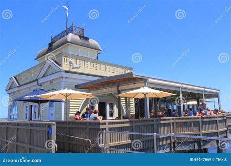 St Kilda Beach Restaurant Melbourne Australia Editorial Stock Image - Image: 64647669