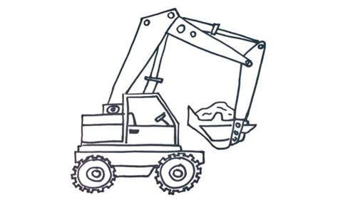 Construction Crane Drawing at GetDrawings | Free download