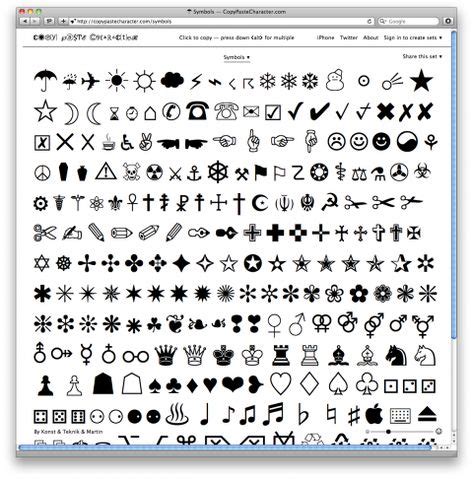 Pin by Marilyn Klingshirn on organizing ideas BIG (-: | Copy paste symbols, Character symbols ...