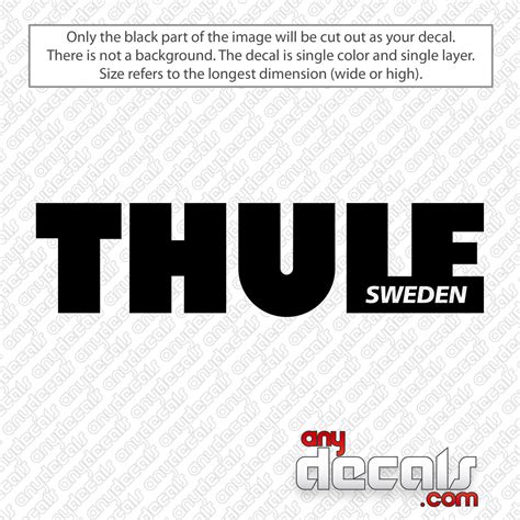 Thule Logo Decal Sticker - AnyDecals.com