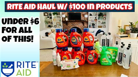 RITE AID HAUL/ Big laundry and water stock up 😍/ Learn Rite Aid Couponing - YouTube